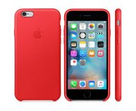 Apple iPhone 6s Leather Case czerwony - 284969 - zdjęcie 4